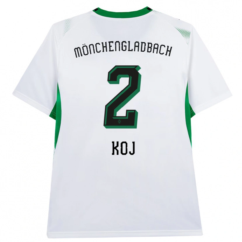 Danxen Hombre Camiseta Julia Koj #2 Blanco Negro Verde 1ª Equipación 2026/27 La Camisa