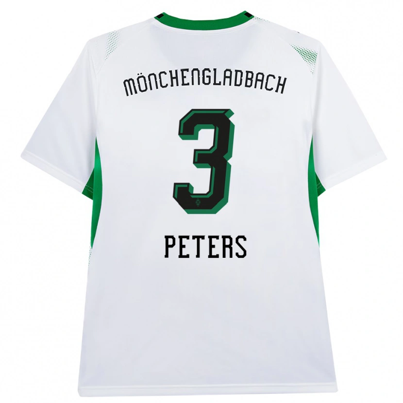 Danxen Hombre Camiseta Nils Peters #3 Blanco Negro Verde 1ª Equipación 2026/27 La Camisa