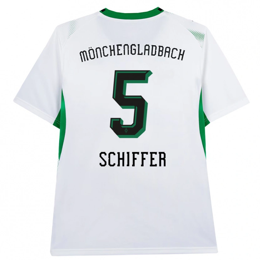 Danxen Hombre Camiseta Ben Schiffer #5 Blanco Negro Verde 1ª Equipación 2026/27 La Camisa