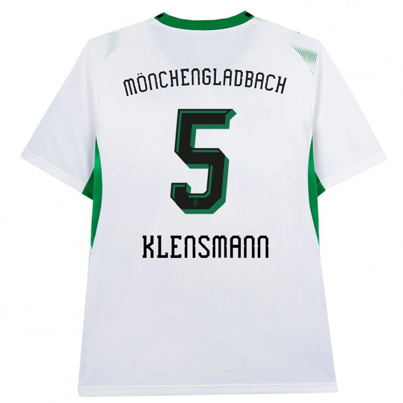 Danxen Hombre Camiseta Paula Klensmann #5 Blanco Negro Verde 1ª Equipación 2026/27 La Camisa