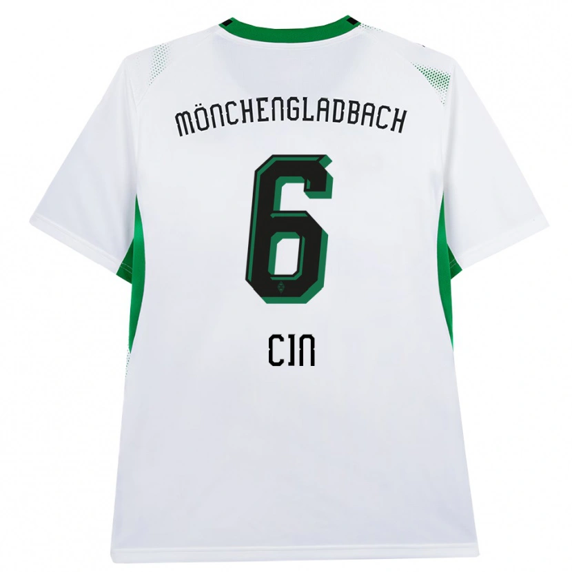 Danxen Hombre Camiseta Miray Cin #6 Blanco Negro Verde 1ª Equipación 2026/27 La Camisa