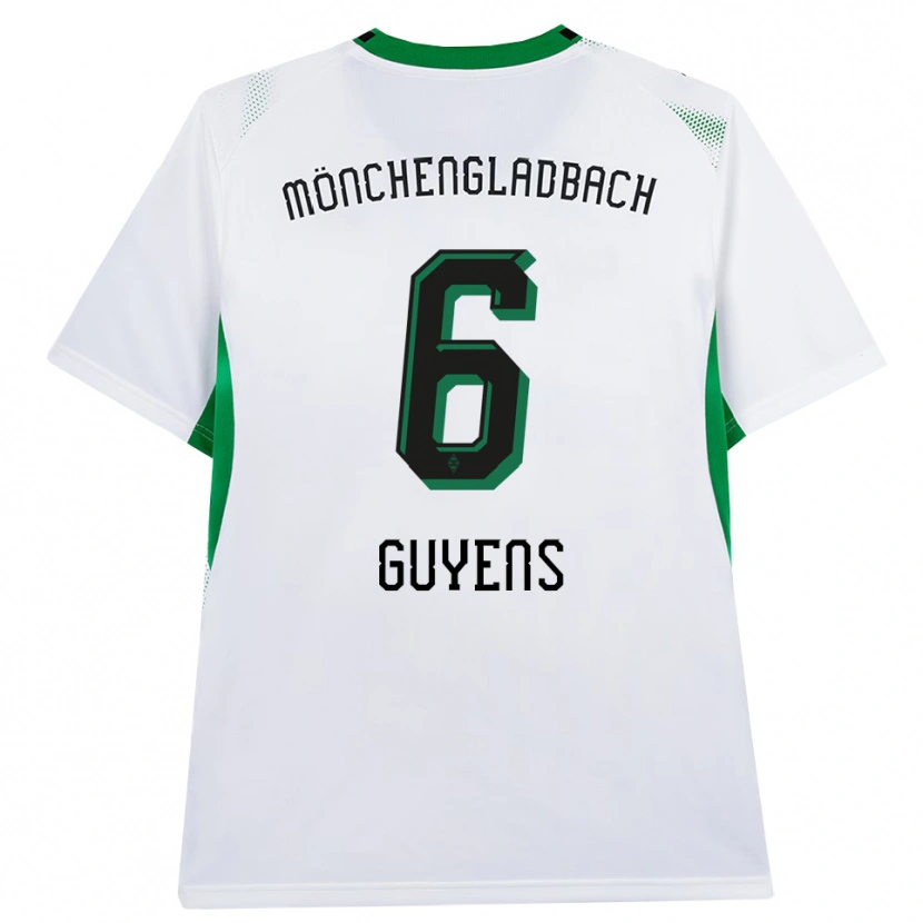 Danxen Hombre Camiseta Emily Guyens #6 Blanco Negro Verde 1ª Equipación 2026/27 La Camisa