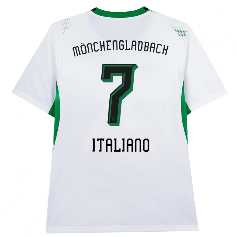 Danxen Hombre Camiseta Jacob Italiano #7 Blanco Negro Verde 1ª Equipación 2026/27 La Camisa