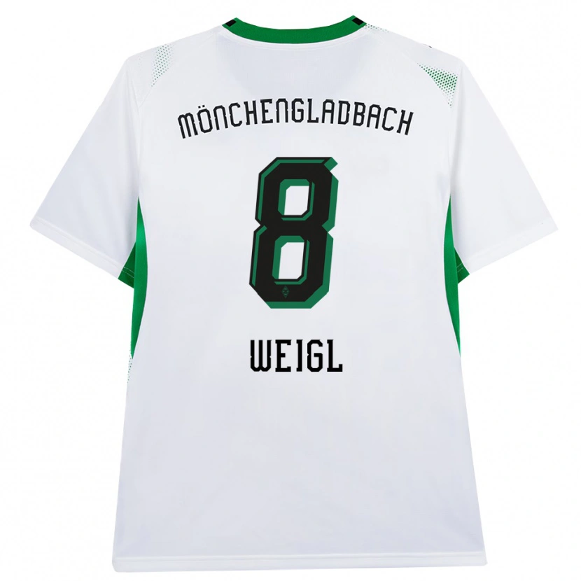 Danxen Hombre Camiseta Julian Weigl #8 Blanco Negro Verde 1ª Equipación 2026/27 La Camisa