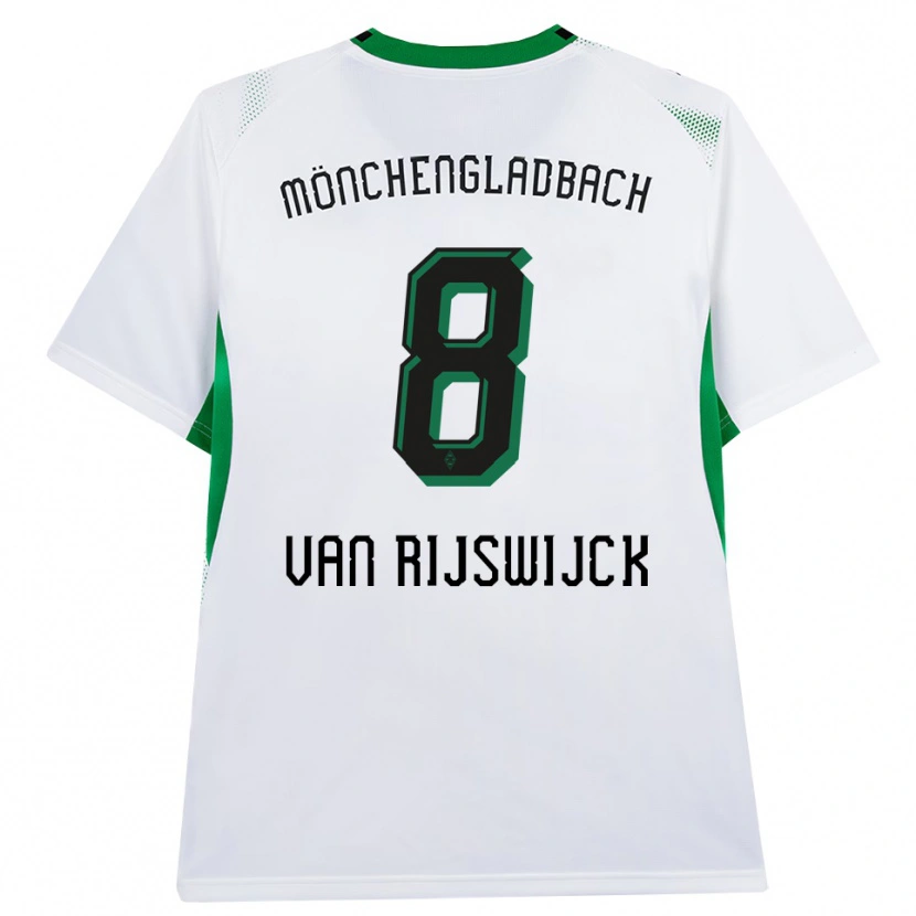 Danxen Hombre Camiseta Britt Van Rijswijck #8 Blanco Negro Verde 1ª Equipación 2026/27 La Camisa