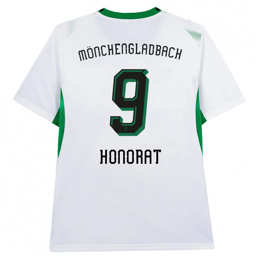 Danxen Hombre Camiseta Franck Honorat #9 Blanco Negro Verde 1ª Equipación 2026/27 La Camisa