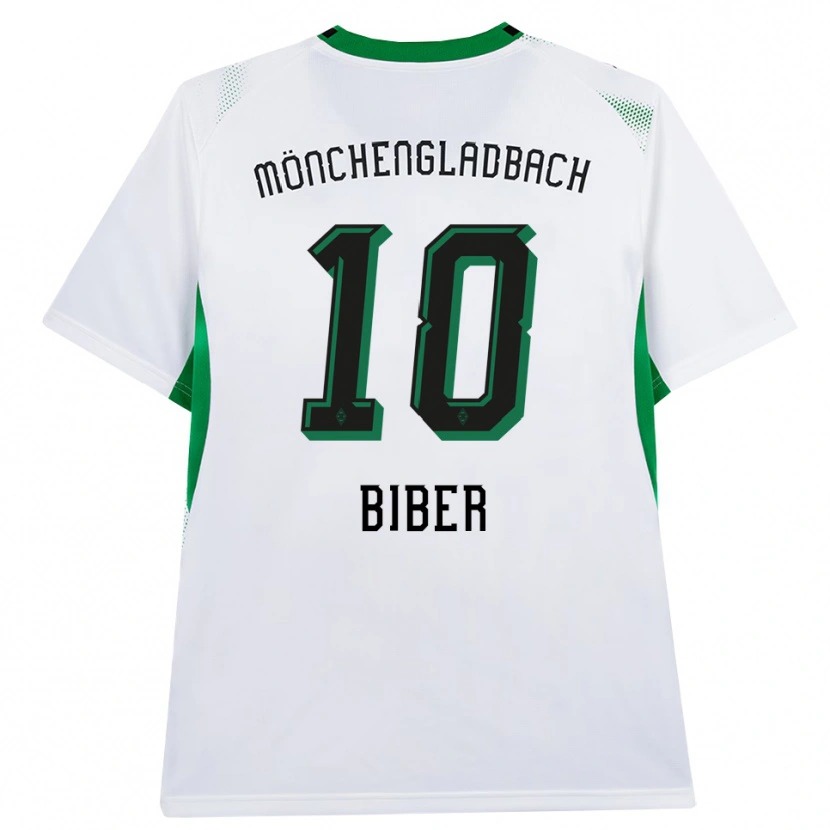 Danxen Hombre Camiseta Edin Biber #10 Blanco Negro Verde 1ª Equipación 2026/27 La Camisa
