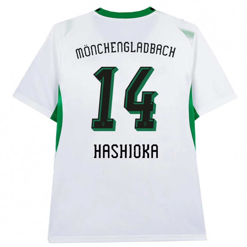 Danxen Hombre Camiseta Daiki Hashioka #14 Blanco Negro Verde 1ª Equipación 2026/27 La Camisa