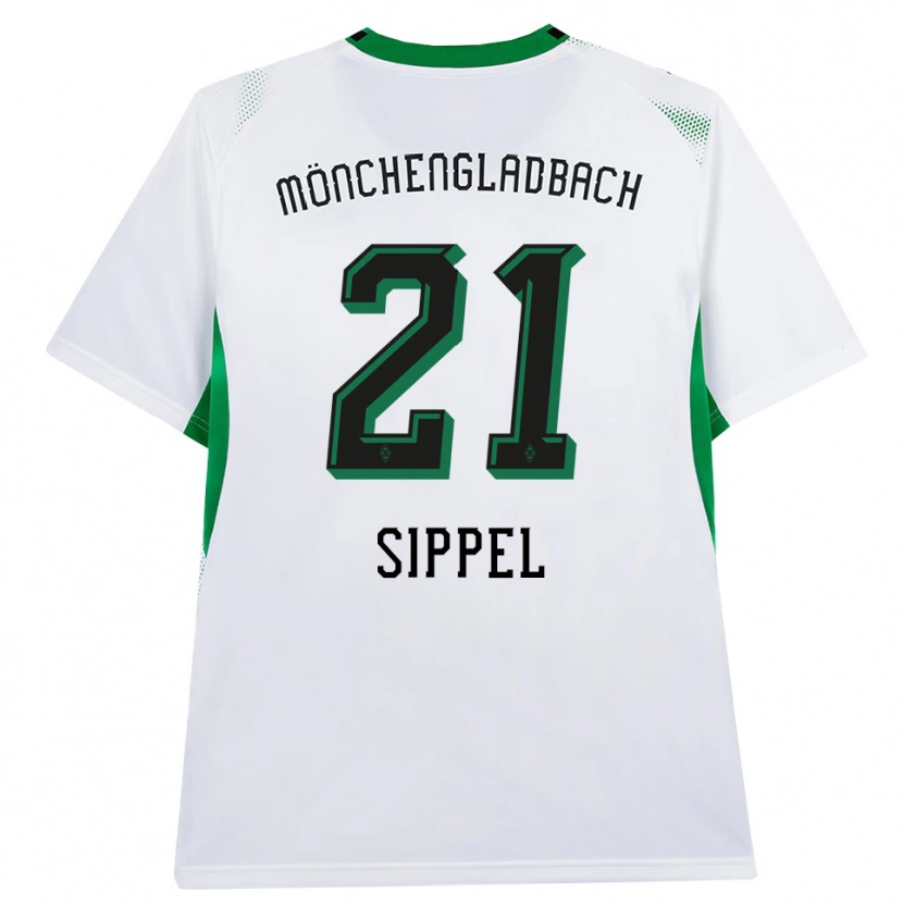Danxen Hombre Camiseta Tobias Sippel #21 Blanco Negro Verde 1ª Equipación 2026/27 La Camisa