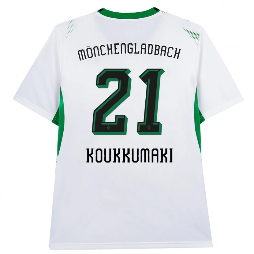 Danxen Hombre Camiseta Taavi Koukkumäki #21 Blanco Negro Verde 1ª Equipación 2026/27 La Camisa