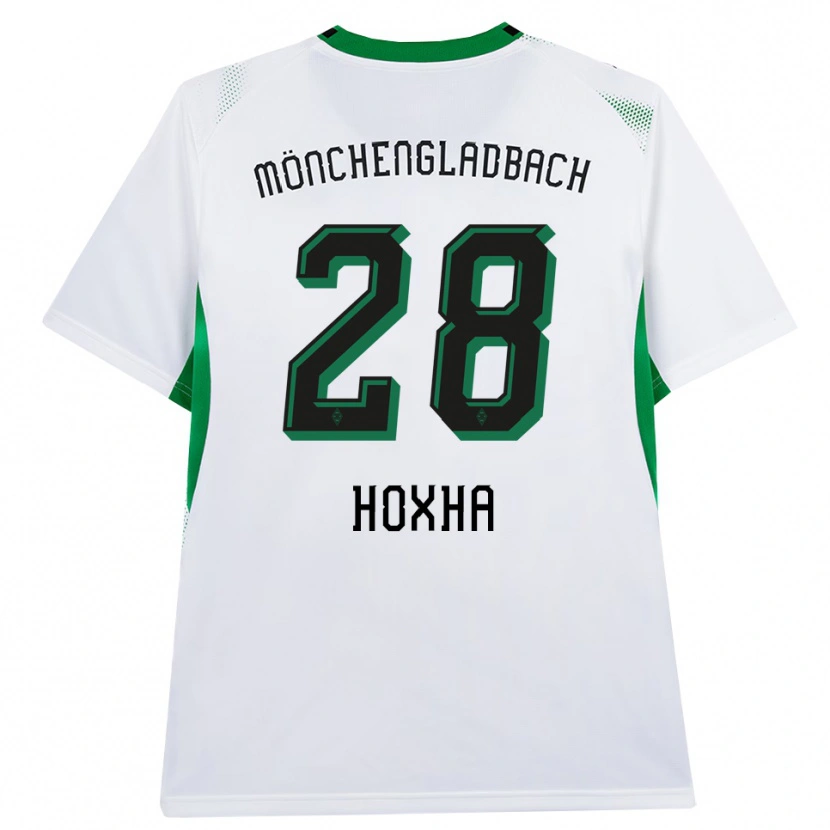Danxen Hombre Camiseta Flavjo Hoxha #28 Blanco Negro Verde 1ª Equipación 2026/27 La Camisa