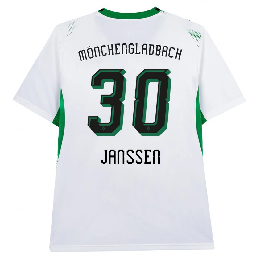 Danxen Hombre Camiseta Annalena Janssen #30 Blanco Negro Verde 1ª Equipación 2026/27 La Camisa