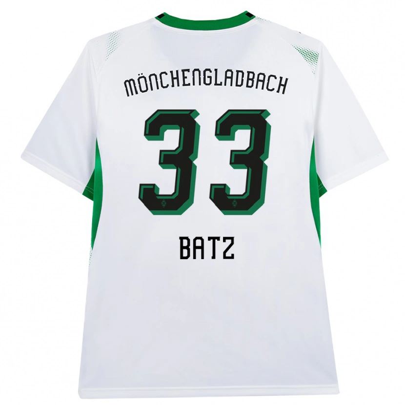Danxen Hombre Camiseta Daniel Batz #33 Blanco Negro Verde 1ª Equipación 2026/27 La Camisa