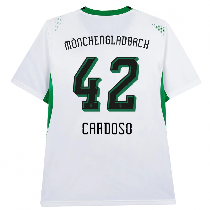 Danxen Hombre Camiseta Tiago Pereira Cardoso #42 Blanco Negro Verde 1ª Equipación 2026/27 La Camisa