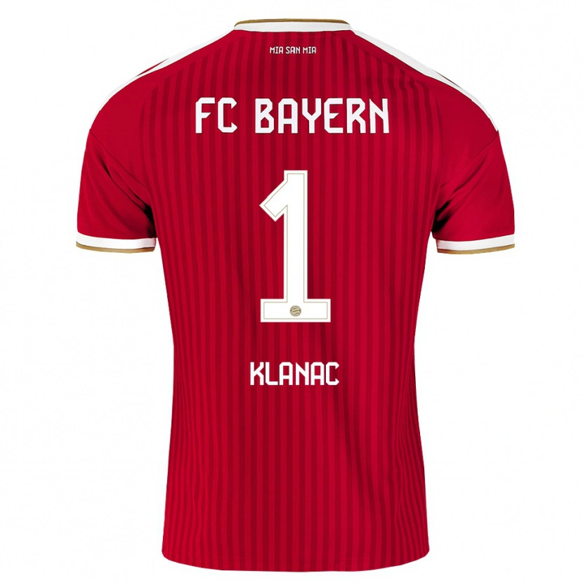 Danxen Hombre Camiseta Leon Klanac #1 Rojo Blanco Azul 1ª Equipación 2026/27 La Camisa