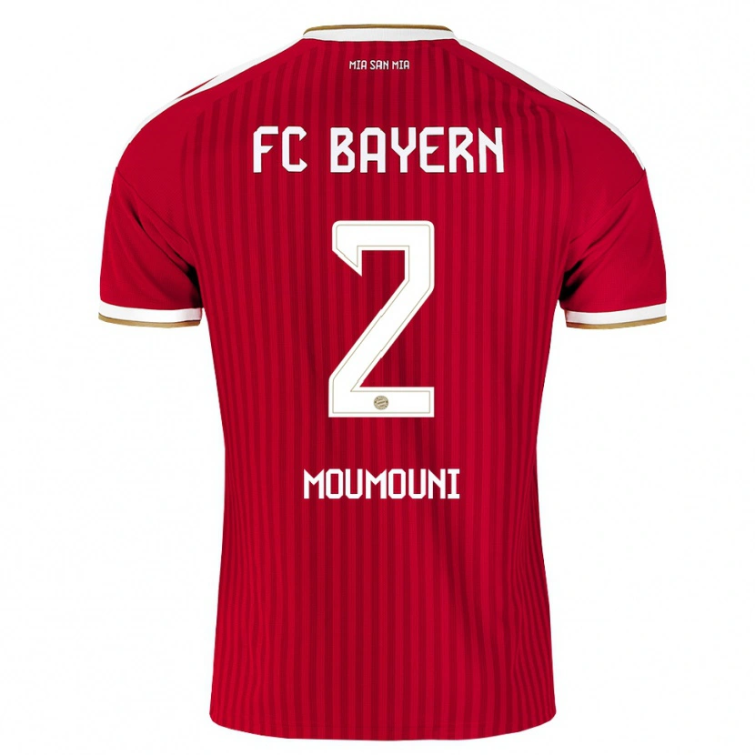 Danxen Hombre Camiseta Rayan Moumouni #2 Rojo Blanco Azul 1ª Equipación 2026/27 La Camisa