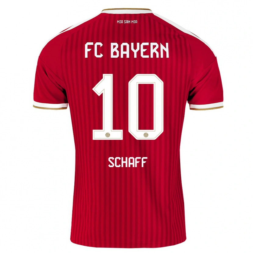 Danxen Hombre Camiseta Simon Schaff #10 Rojo Blanco Azul 1ª Equipación 2026/27 La Camisa