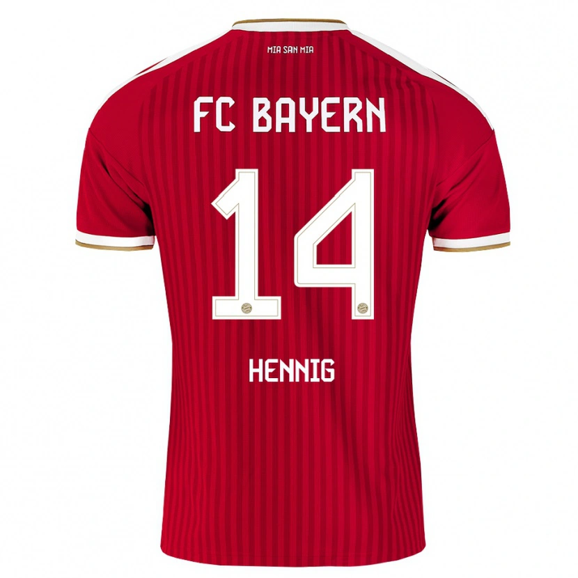 Danxen Hombre Camiseta Maximilian Hennig #14 Rojo Blanco Azul 1ª Equipación 2026/27 La Camisa