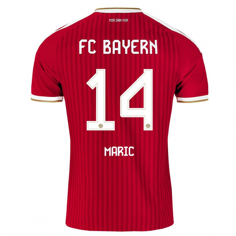 Danxen Hombre Camiseta Matteo Maric #14 Rojo Blanco Azul 1ª Equipación 2026/27 La Camisa