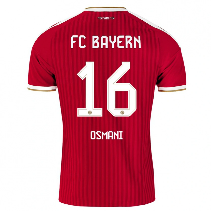 Danxen Hombre Camiseta Erblin Osmani #16 Rojo Blanco Azul 1ª Equipación 2026/27 La Camisa