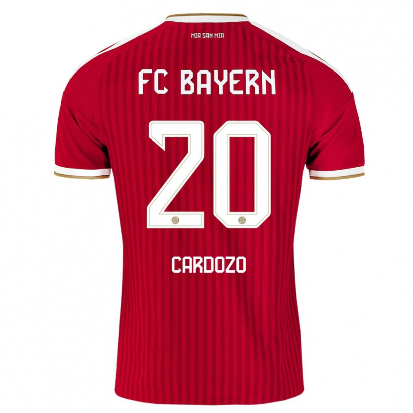 Danxen Hombre Camiseta Maycon Cardozo #20 Rojo Blanco Azul 1ª Equipación 2026/27 La Camisa