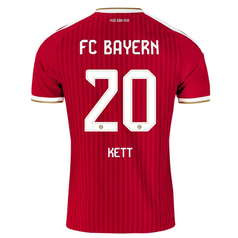 Danxen Hombre Camiseta Franziska Kett #20 Rojo Blanco Azul 1ª Equipación 2026/27 La Camisa