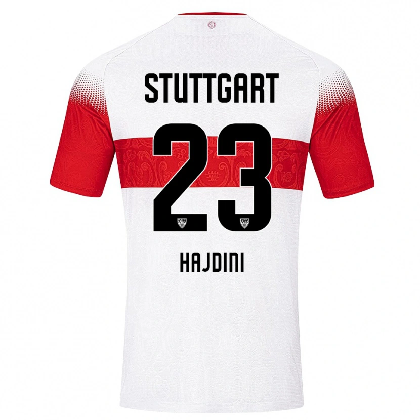 Danxen Hombre Camiseta Deli Hajdini #23 Blanco Rojo Amarillo 1ª Equipación 2026/27 La Camisa