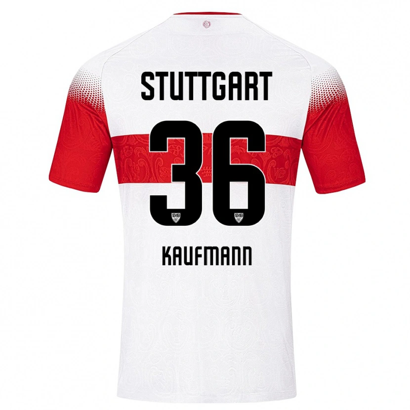 Danxen Hombre Camiseta Tino Kaufmann #36 Blanco Rojo Amarillo 1ª Equipación 2026/27 La Camisa