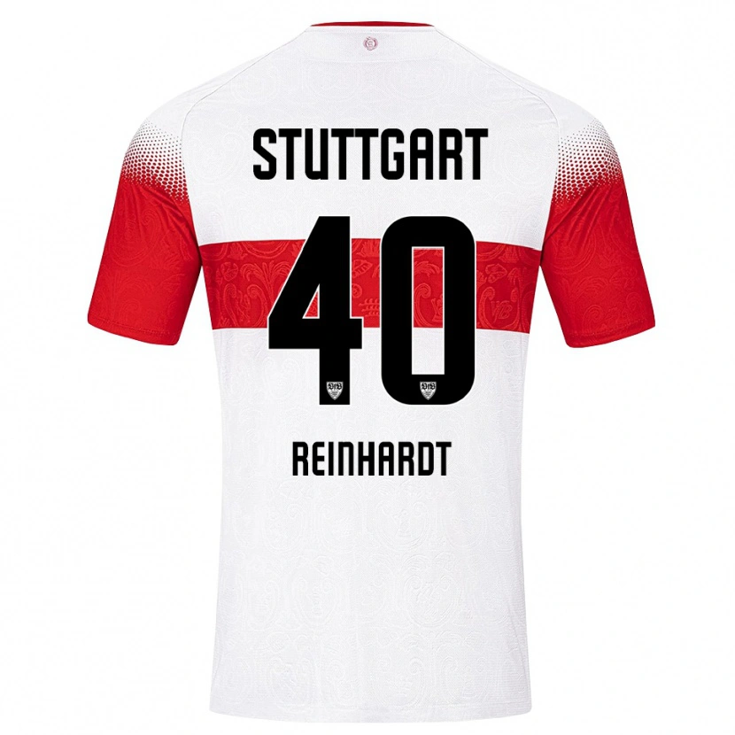 Danxen Hombre Camiseta Peter Reinhardt #40 Blanco Rojo Amarillo 1ª Equipación 2026/27 La Camisa