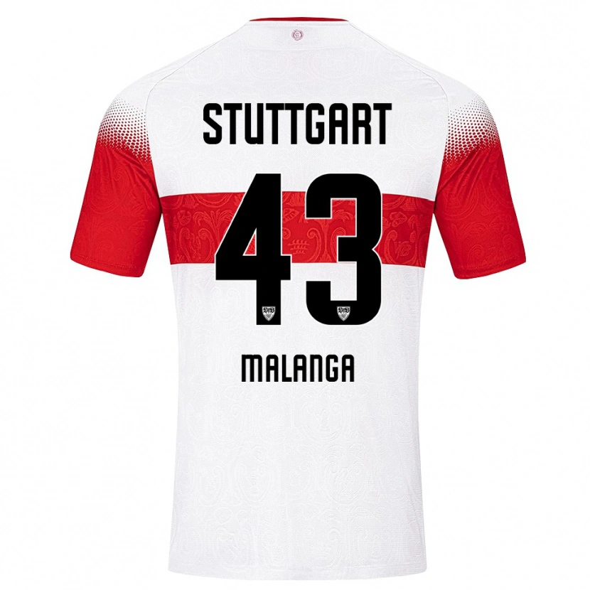 Danxen Hombre Camiseta Jarzinho Malanga #43 Blanco Rojo Amarillo 1ª Equipación 2026/27 La Camisa
