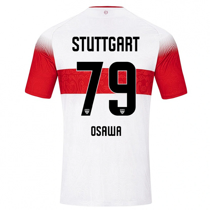 Danxen Hombre Camiseta Haruka Ōsawa #79 Blanco Rojo Amarillo 1ª Equipación 2026/27 La Camisa