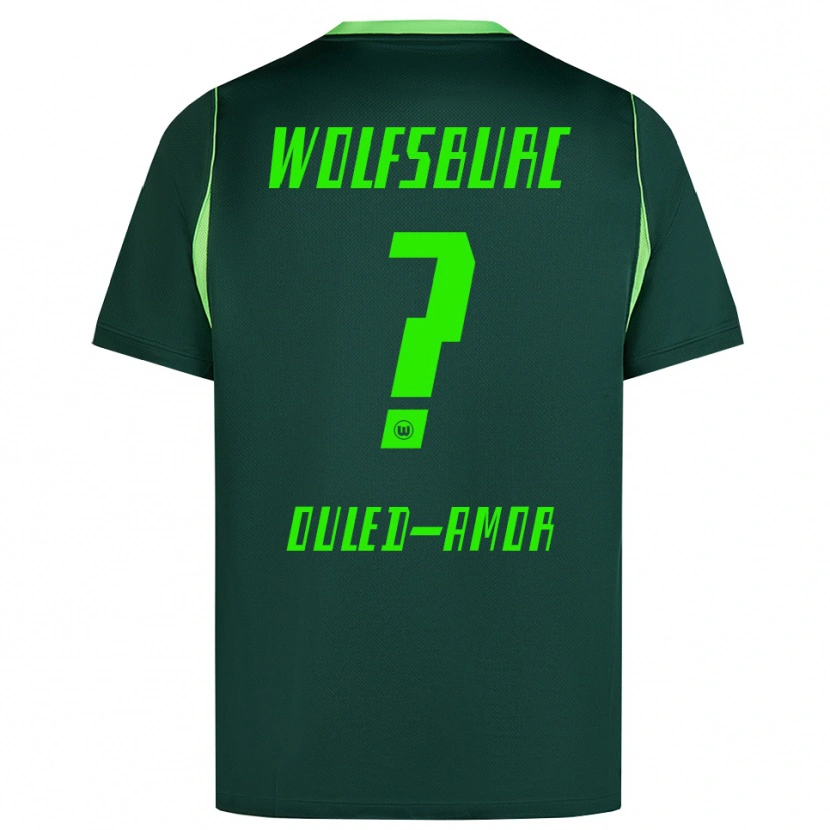 Danxen Hombre Camiseta Ghassan Ouled-Amor #0 Verde Oscuro Blanco 1ª Equipación 2026/27 La Camisa