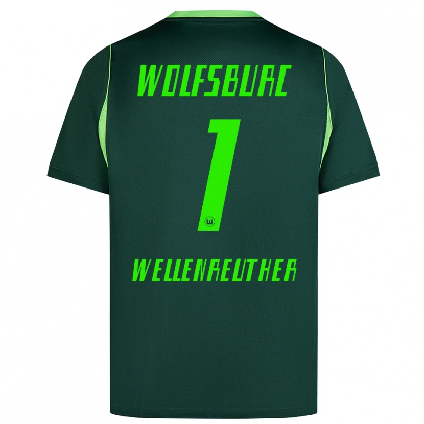 Danxen Hombre Camiseta Timon Wellenreuther #1 Verde Oscuro Blanco 1ª Equipación 2026/27 La Camisa