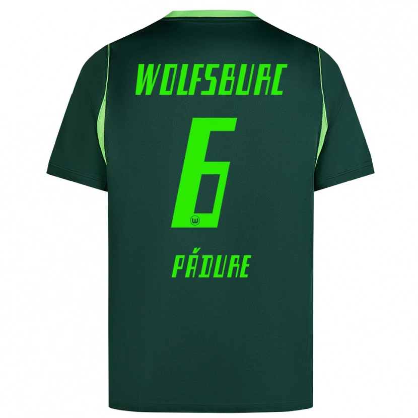 Danxen Hombre Camiseta Matei Pădure #6 Verde Oscuro Blanco 1ª Equipación 2026/27 La Camisa