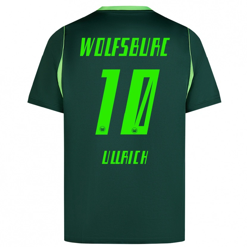 Danxen Hombre Camiseta Pepe Ullrich #10 Verde Oscuro Blanco 1ª Equipación 2026/27 La Camisa