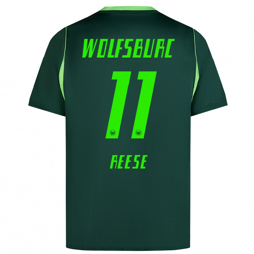 Danxen Hombre Camiseta Fabian Reese #11 Verde Oscuro Blanco 1ª Equipación 2026/27 La Camisa