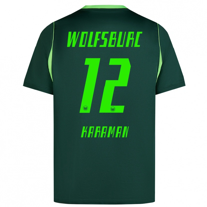Danxen Hombre Camiseta Tarik Karaman #12 Verde Oscuro Blanco 1ª Equipación 2026/27 La Camisa