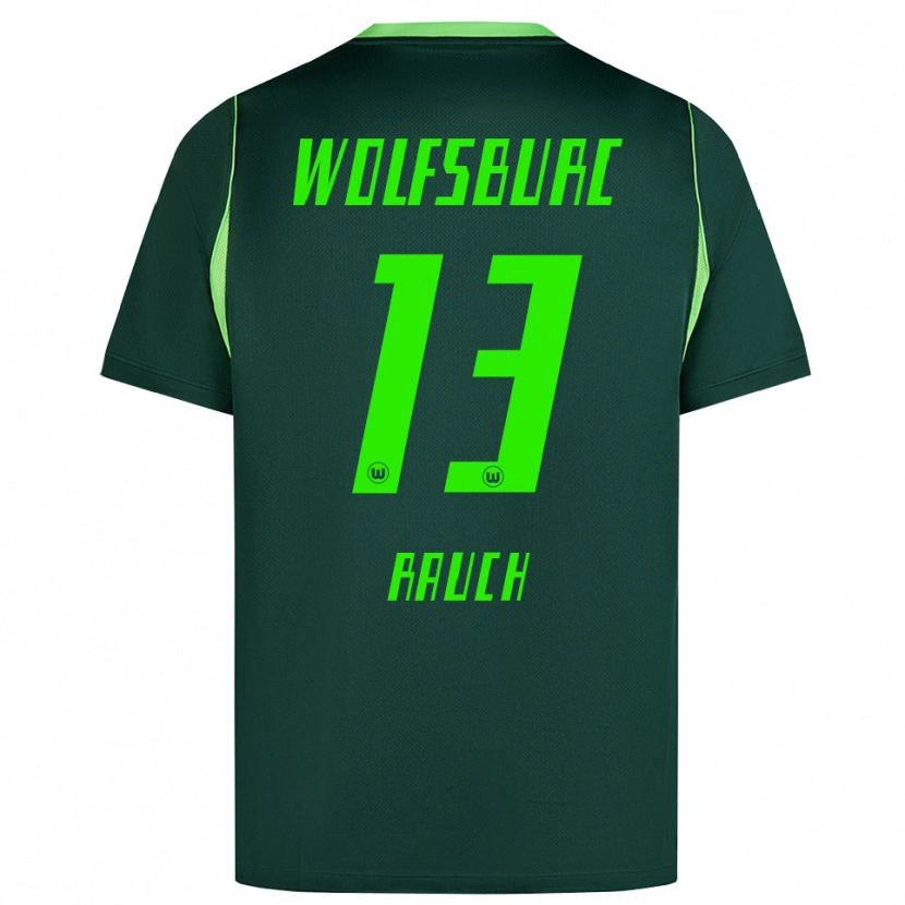 Danxen Hombre Camiseta Felicitas Rauch #13 Verde Oscuro Blanco 1ª Equipación 2026/27 La Camisa