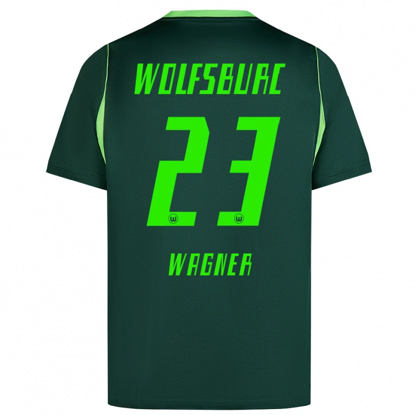 Danxen Hombre Camiseta Maksym Wagner #23 Verde Oscuro Blanco 1ª Equipación 2026/27 La Camisa