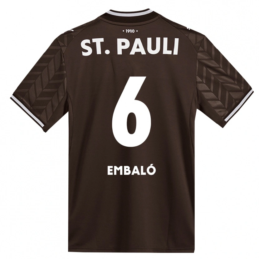 Danxen Hombre Camiseta Diego Embaló #6 Café Blanco 1ª Equipación 2026/27 La Camisa