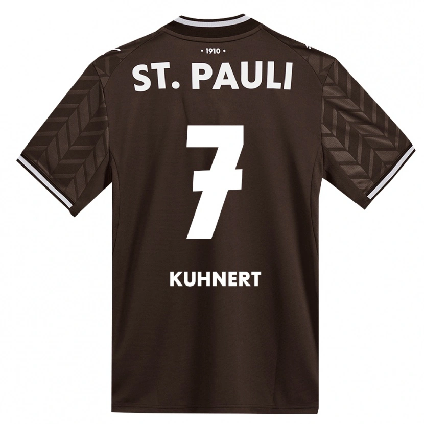 Danxen Hombre Camiseta Carlotta Kuhnert #7 Café Blanco 1ª Equipación 2026/27 La Camisa