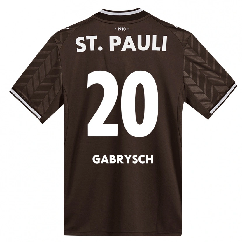 Danxen Hombre Camiseta David Gabrysch #20 Café Blanco 1ª Equipación 2026/27 La Camisa