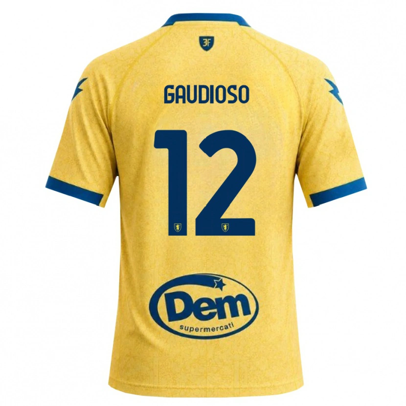 Danxen Hombre Camiseta Gianmaria Gaudioso #12 Caqui Negro Azul 1ª Equipación 2026/27 La Camisa