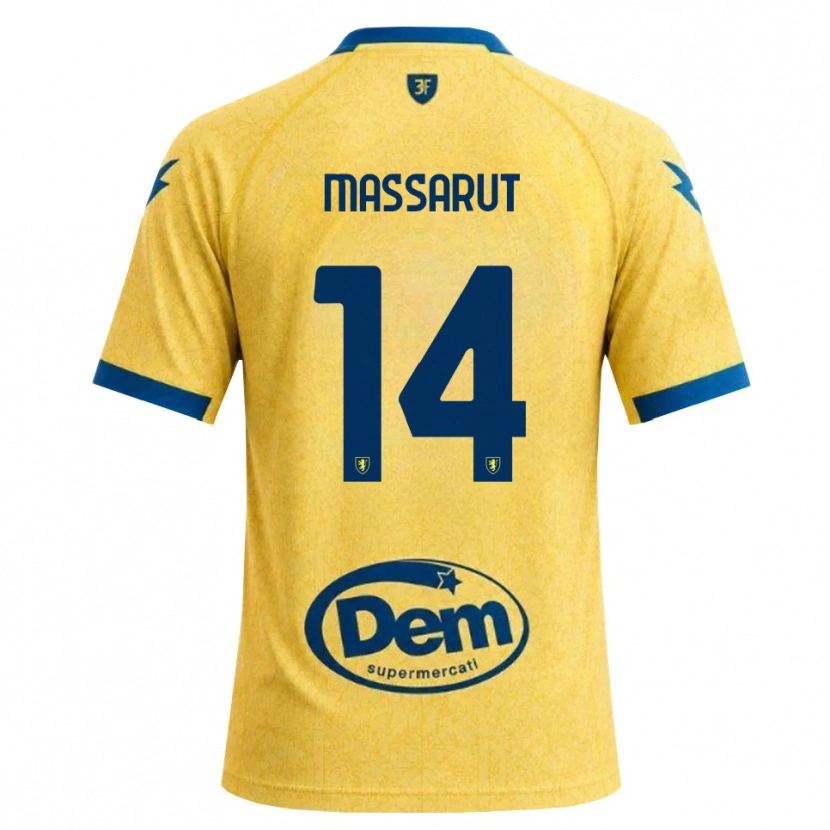 Danxen Hombre Camiseta Daniele Massarut #14 Caqui Negro Azul 1ª Equipación 2026/27 La Camisa