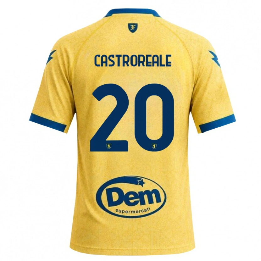 Danxen Hombre Camiseta Alessandro Castroreale #20 Caqui Negro Azul 1ª Equipación 2026/27 La Camisa