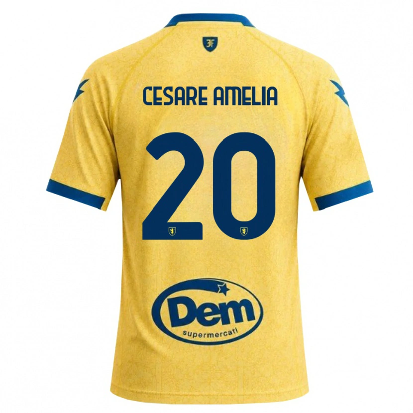 Danxen Hombre Camiseta Giulio Cesare Amelia #20 Caqui Negro Azul 1ª Equipación 2026/27 La Camisa