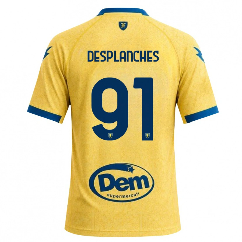 Danxen Hombre Camiseta Sebastiano Desplanches #91 Caqui Negro Azul 1ª Equipación 2026/27 La Camisa