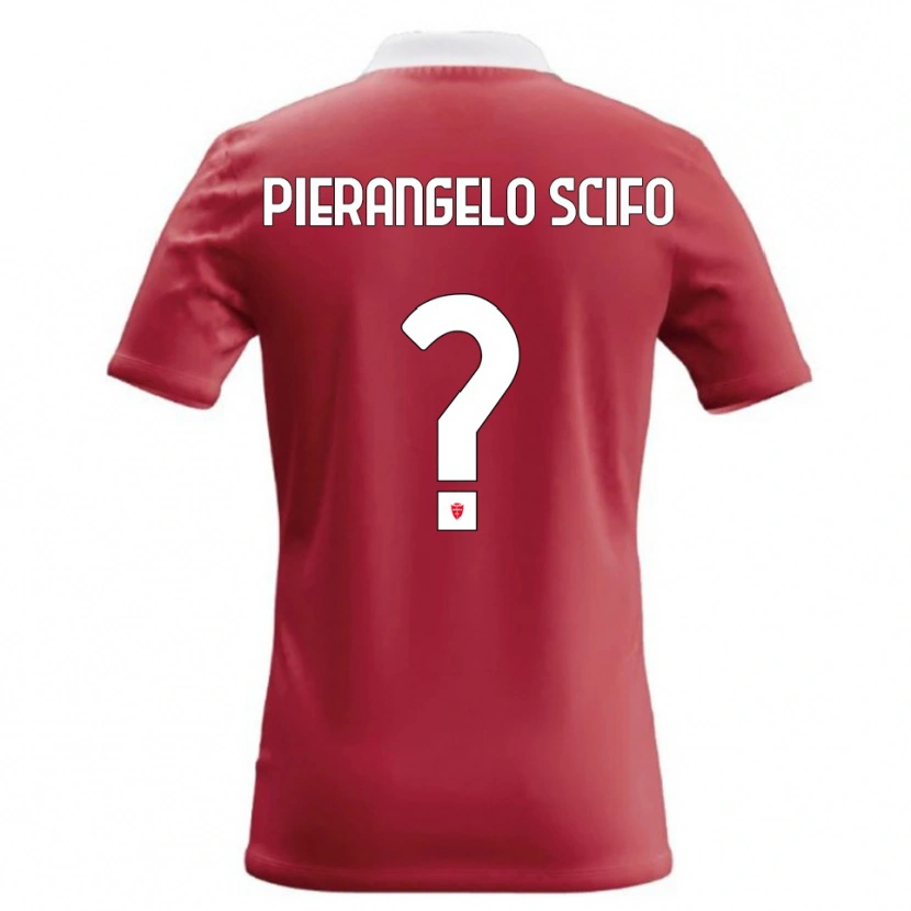 Danxen Hombre Camiseta Dennis Pierange Scifo #0 Rojo Blanco 1ª Equipación 2026/27 La Camisa