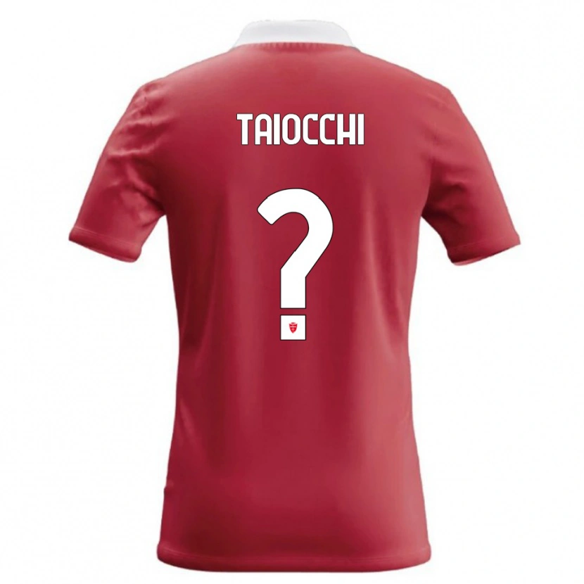 Danxen Hombre Camiseta Federico Taiocchi #0 Rojo Blanco 1ª Equipación 2026/27 La Camisa