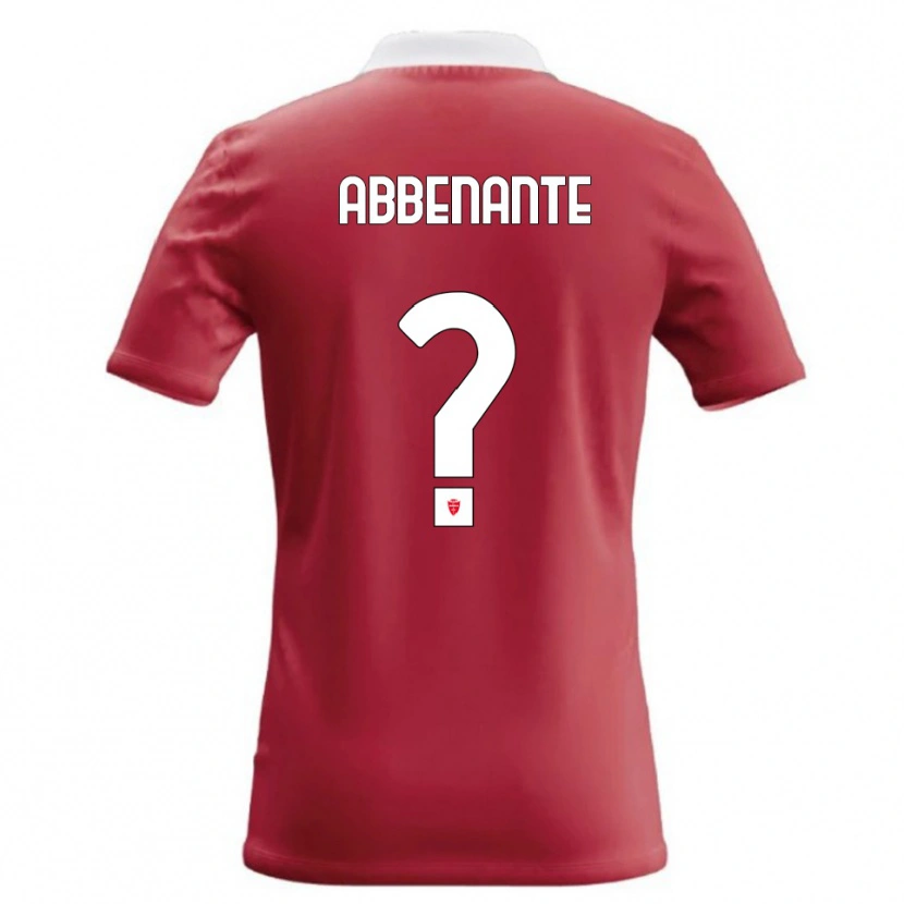 Danxen Hombre Camiseta Alessandro Abbenante #0 Rojo Blanco 1ª Equipación 2026/27 La Camisa